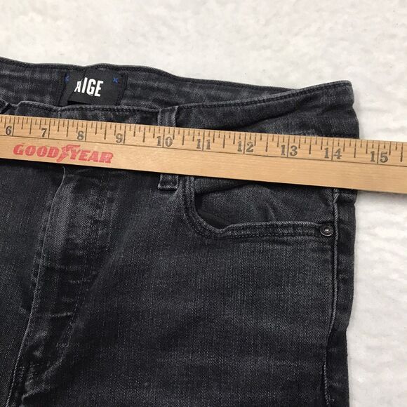 PAIGE Cindy Jeans Women 29x27 Black Willow Slim Stretch Denim Dark Academia - Picture 6 of 14